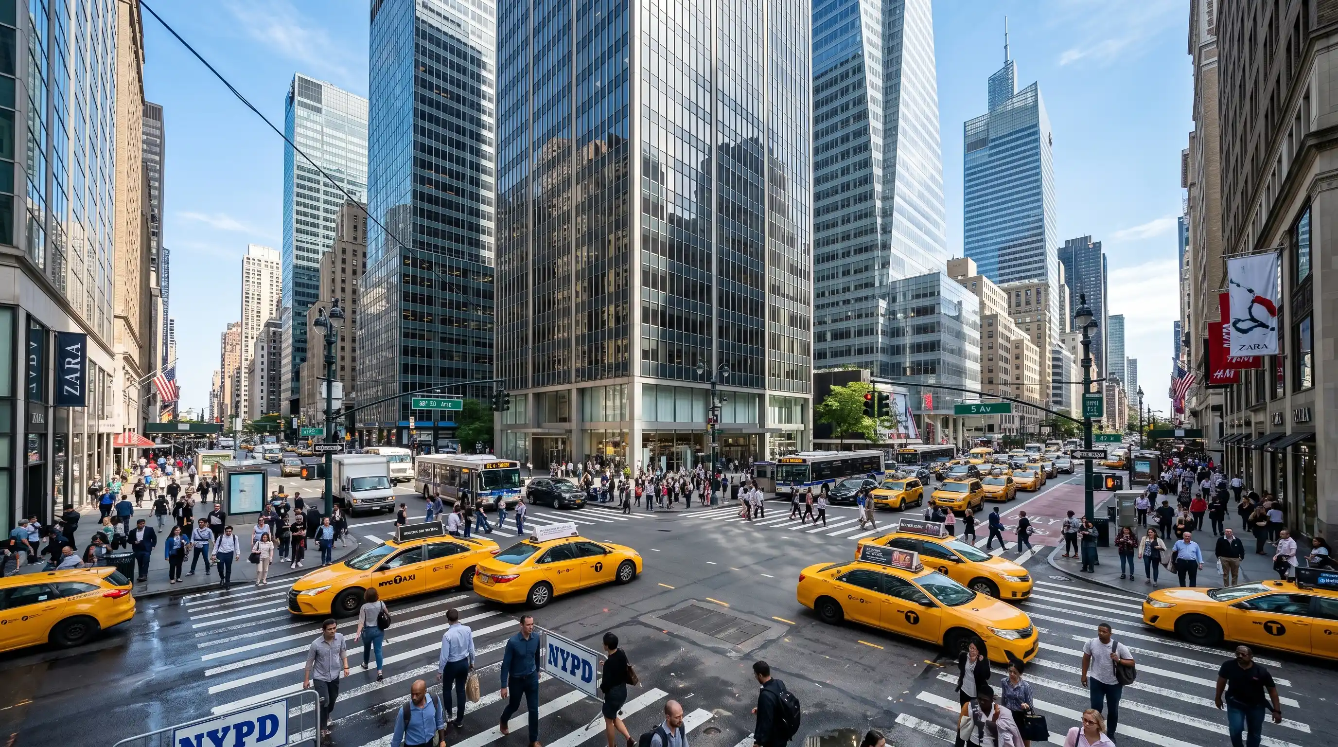 Before: daytime Manhattan street — GrokImage.ai