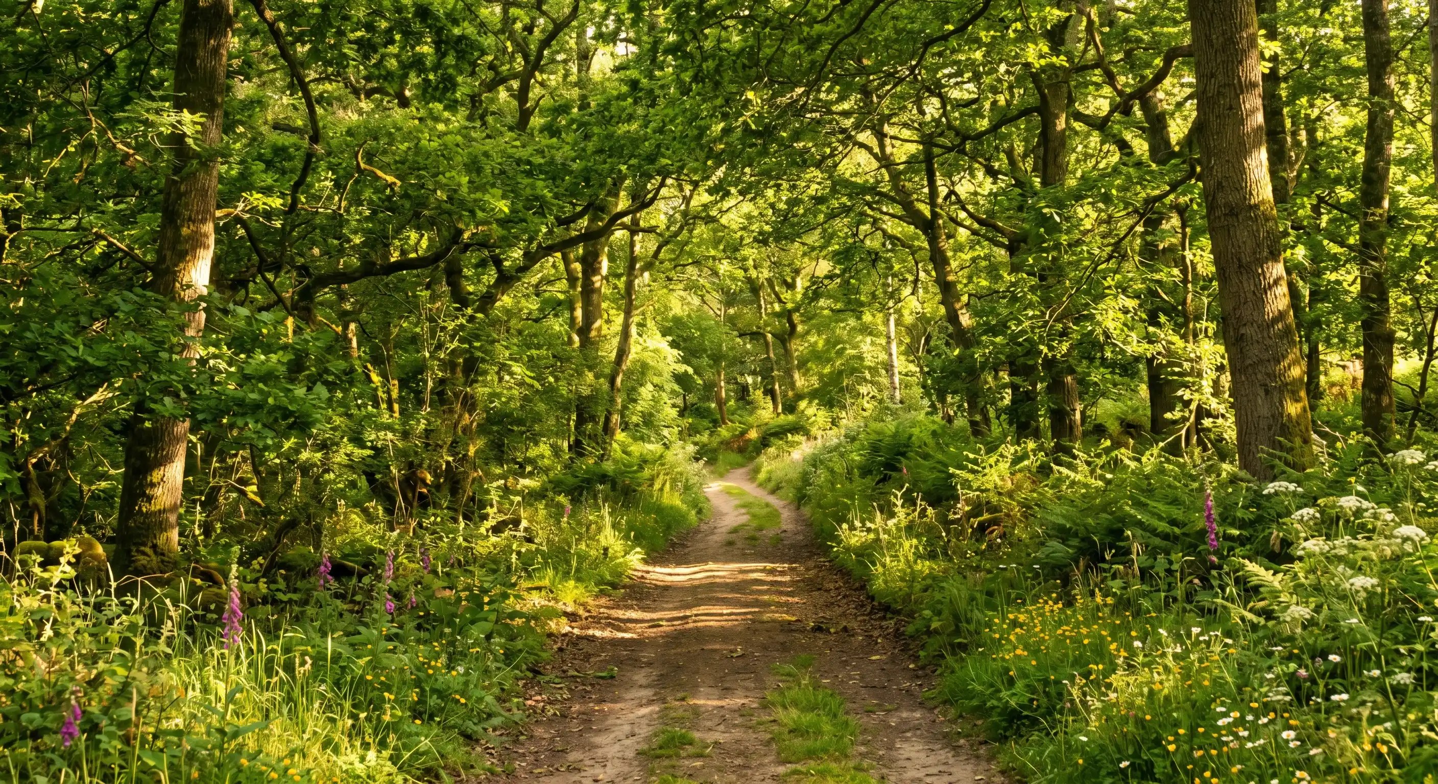 Before: summer forest path — GrokImage.ai