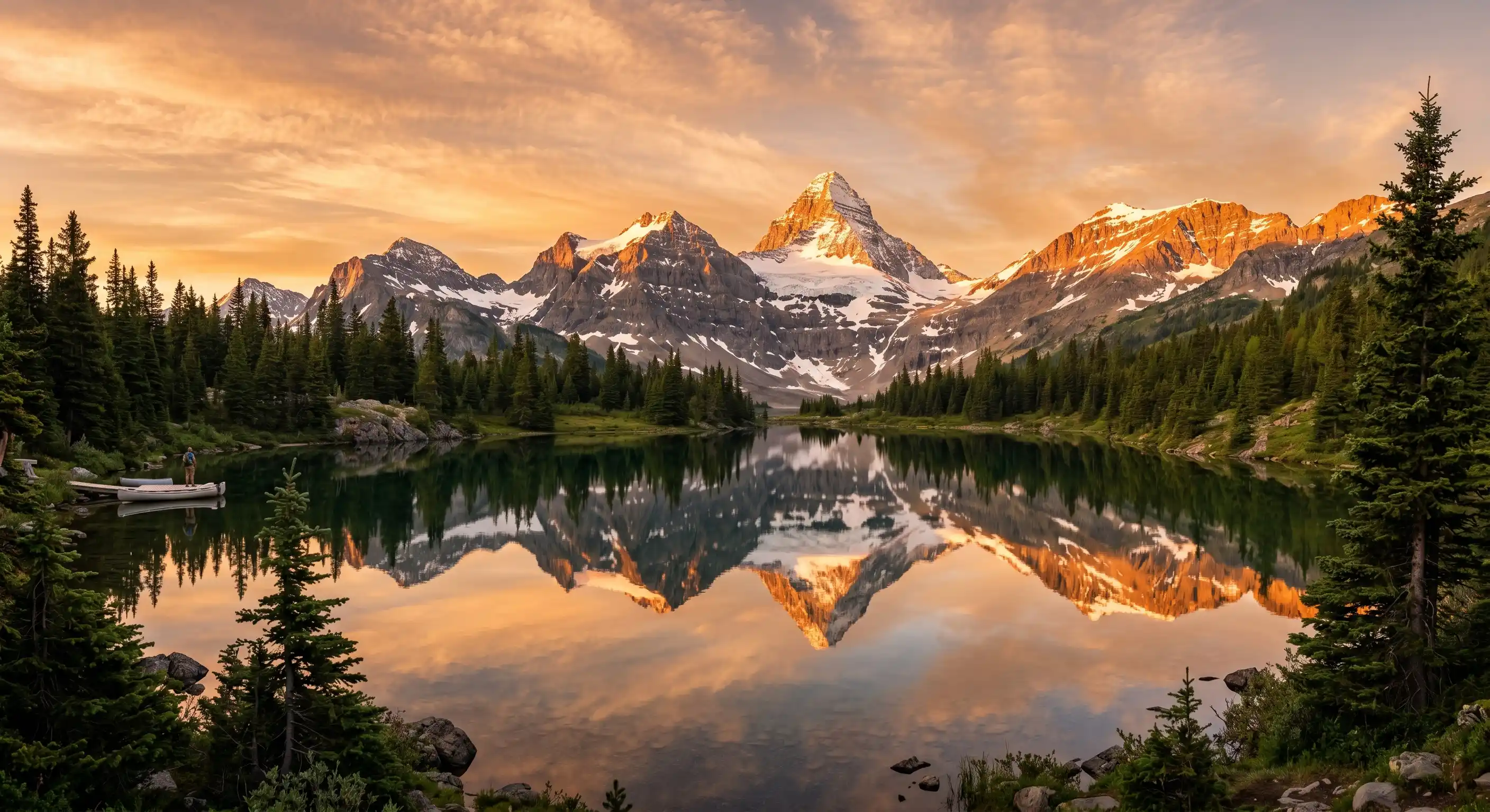 Before: realistic mountain lake — GrokImage.ai